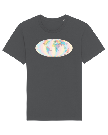 Projected Time Zones - Mollweide Anthracite