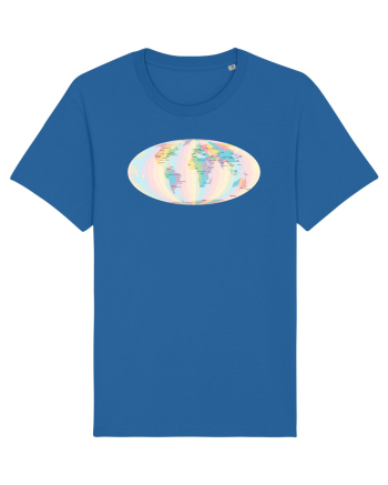 Projected Time Zones - Mollweide Royal Blue