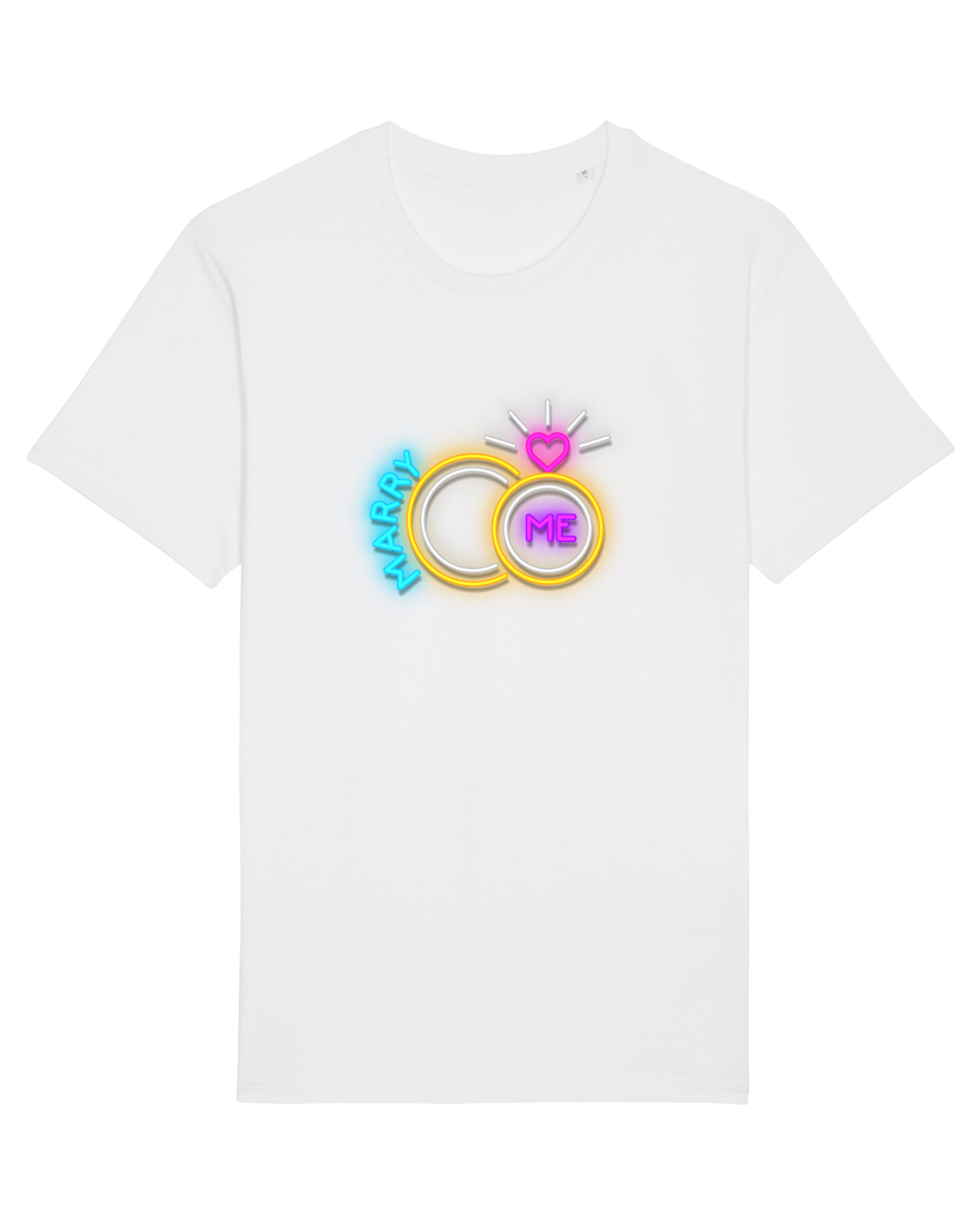Tricou mânecă scurtă Unisex Rocker White