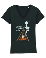 Catch Your Goals Tricou mânecă scurtă guler V Damă Evoker