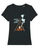 Catch Your Goals Tricou mânecă scurtă guler larg fitted Damă Expresser