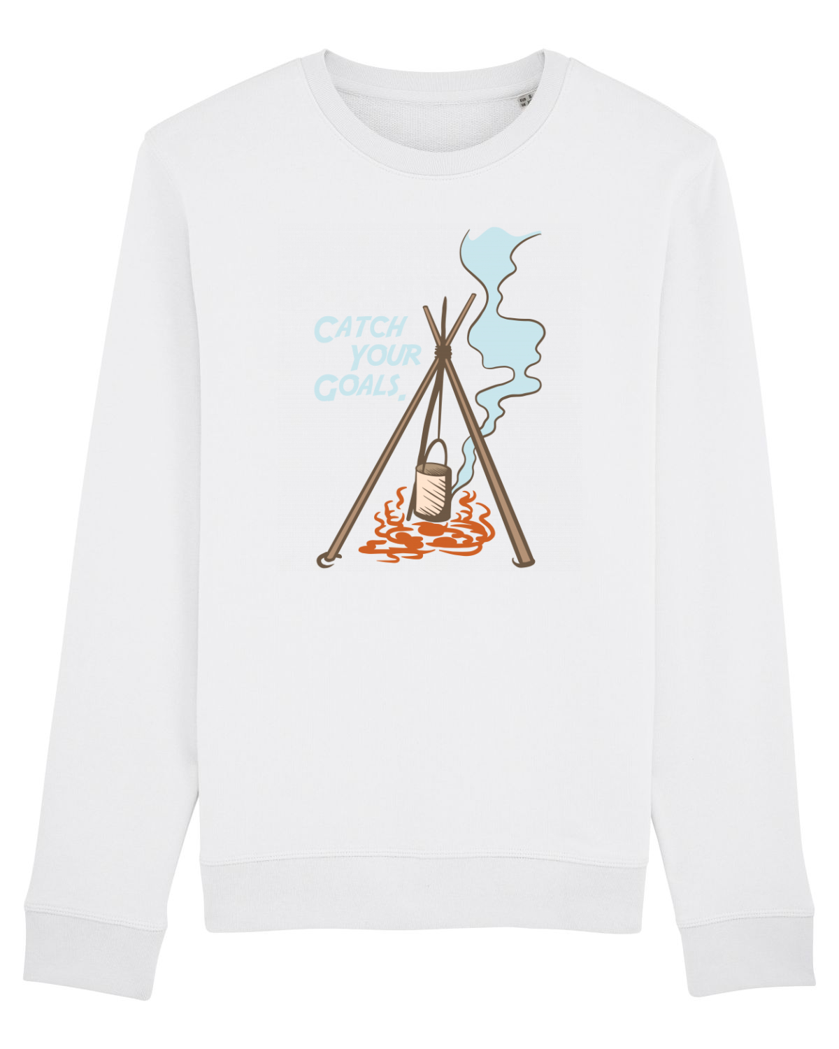 Bluză mânecă lungă Unisex Rise White