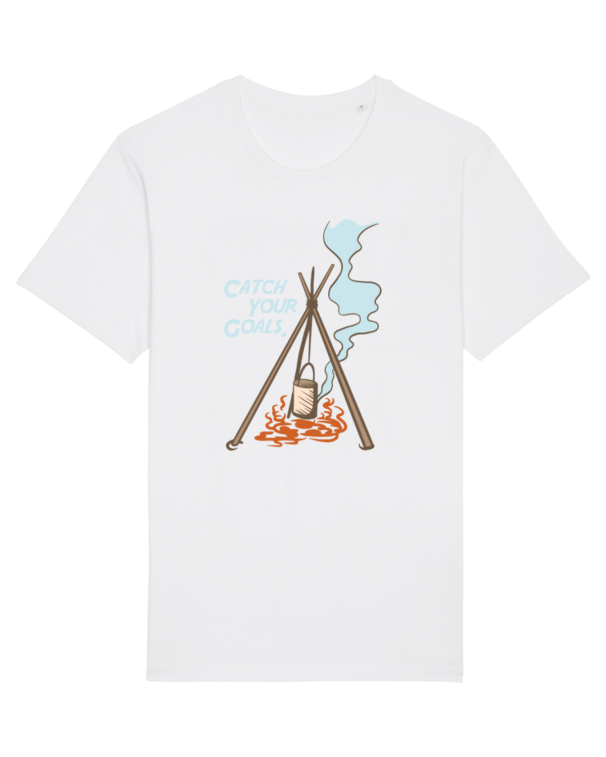 Tricou mânecă scurtă Unisex Rocker White