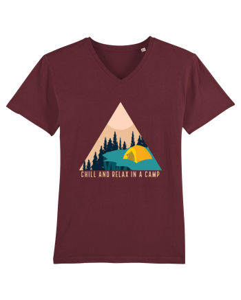 Chill and Relax in a Camp Burgundy