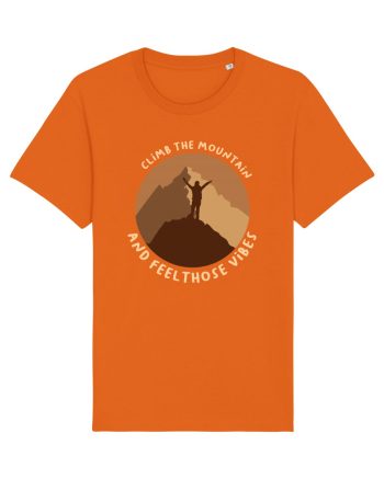Climb the Mountain and Feel Those Vibes Bright Orange