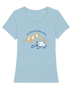 Come Sleep with Mother Nature Tricou mânecă scurtă guler larg fitted Damă Expresser