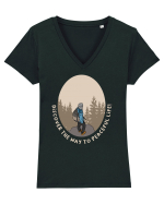 Discover the Way to Peaceful Life Tricou mânecă scurtă guler V Damă Evoker