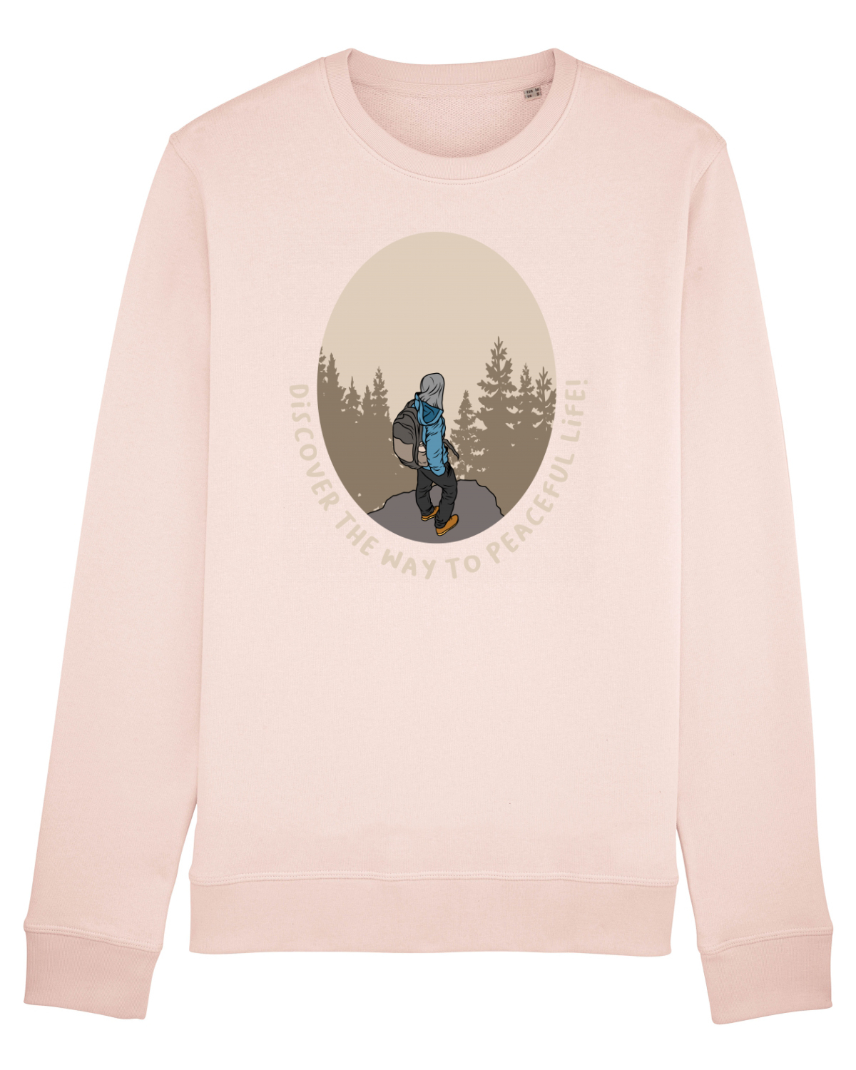 Bluză mânecă lungă Unisex Rise Candy Pink