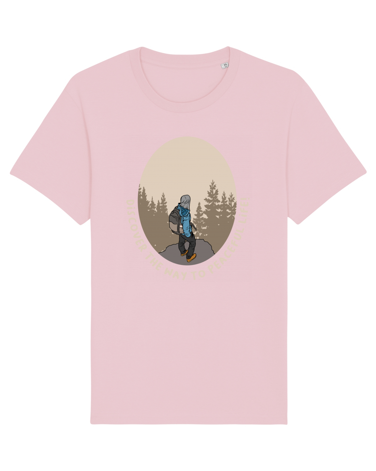 Tricou mânecă scurtă Unisex Rocker Cotton Pink