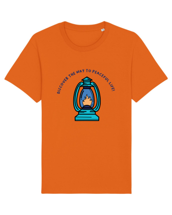 Discover the Way to Peaceful Life! Bright Orange