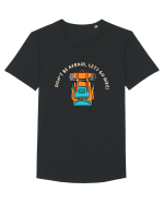 Don't Be Afraid, Let's Go Hike Tricou mânecă scurtă guler larg Bărbat Skater