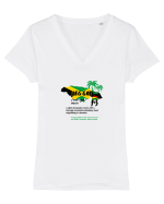 REGGAE Tricou mânecă scurtă guler V Damă Evoker