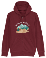 Don't Waste Your Time Let's Go Hike Hanorac cu fermoar Unisex Connector