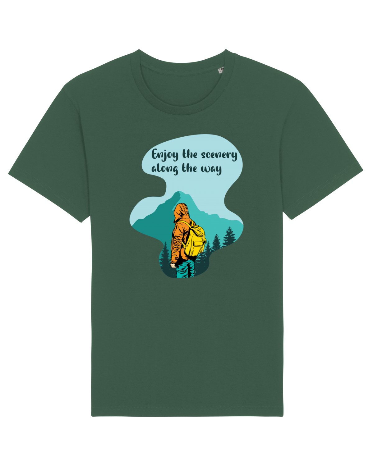 Tricou mânecă scurtă Unisex Rocker Bottle Green