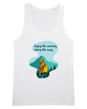 Enjoy the Scenery Along the Way White