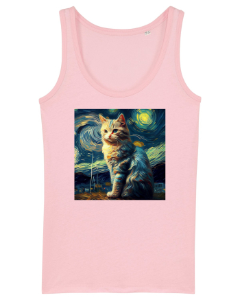 Pisică într-un peisaj Cotton Pink