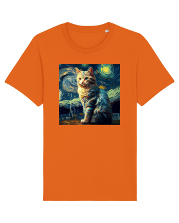 Pisică într-un peisaj Bright Orange