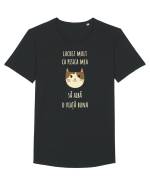 Pisica cu citat Tricou mânecă scurtă guler larg Bărbat Skater