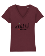 REVOLUTION Tricou mânecă scurtă guler V Damă Evoker