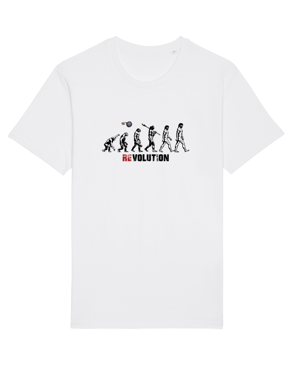 Tricou mânecă scurtă Unisex Rocker White