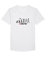 REVOLUTION Tricou mânecă scurtă guler larg Bărbat Skater