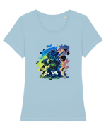 Luptatorul fantastic Tricou mânecă scurtă guler larg fitted Damă Expresser
