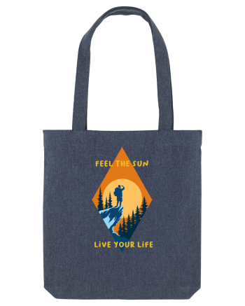 Feel the Sun Live Your Life Midnight Blue