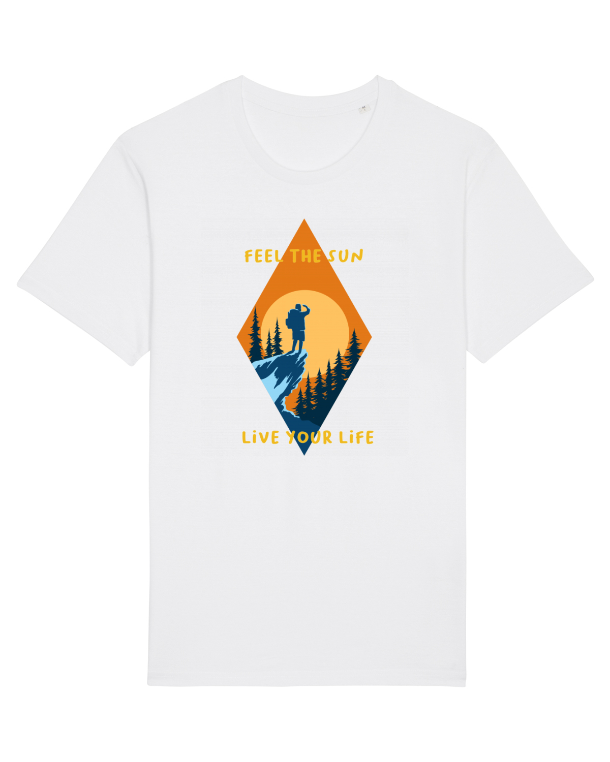 Tricou mânecă scurtă Unisex Rocker White