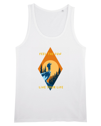 Feel the Sun Live Your Life White