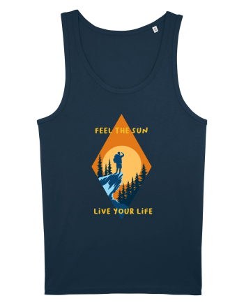 Feel the Sun Live Your Life Navy