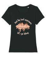 Find the Best Experience Let's Go Hiking Tricou mânecă scurtă guler larg fitted Damă Expresser