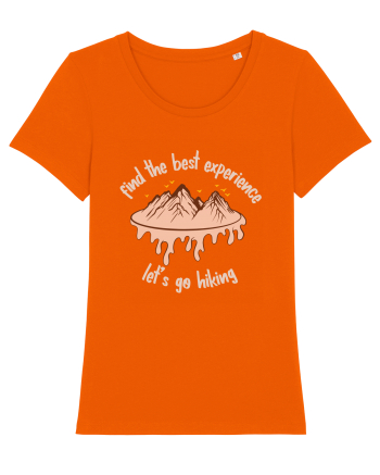 Find the Best Experience Let's Go Hiking Bright Orange