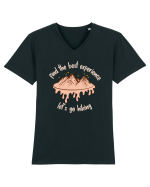 Find the Best Experience Let's Go Hiking Tricou mânecă scurtă guler V Bărbat Presenter