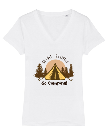 Go Free Go Lively Go Camping! White