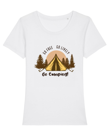 Go Free Go Lively Go Camping! White