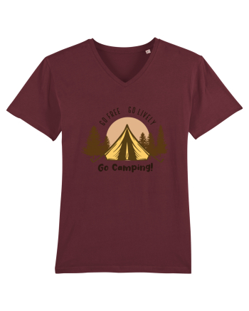 Go Free Go Lively Go Camping! Burgundy