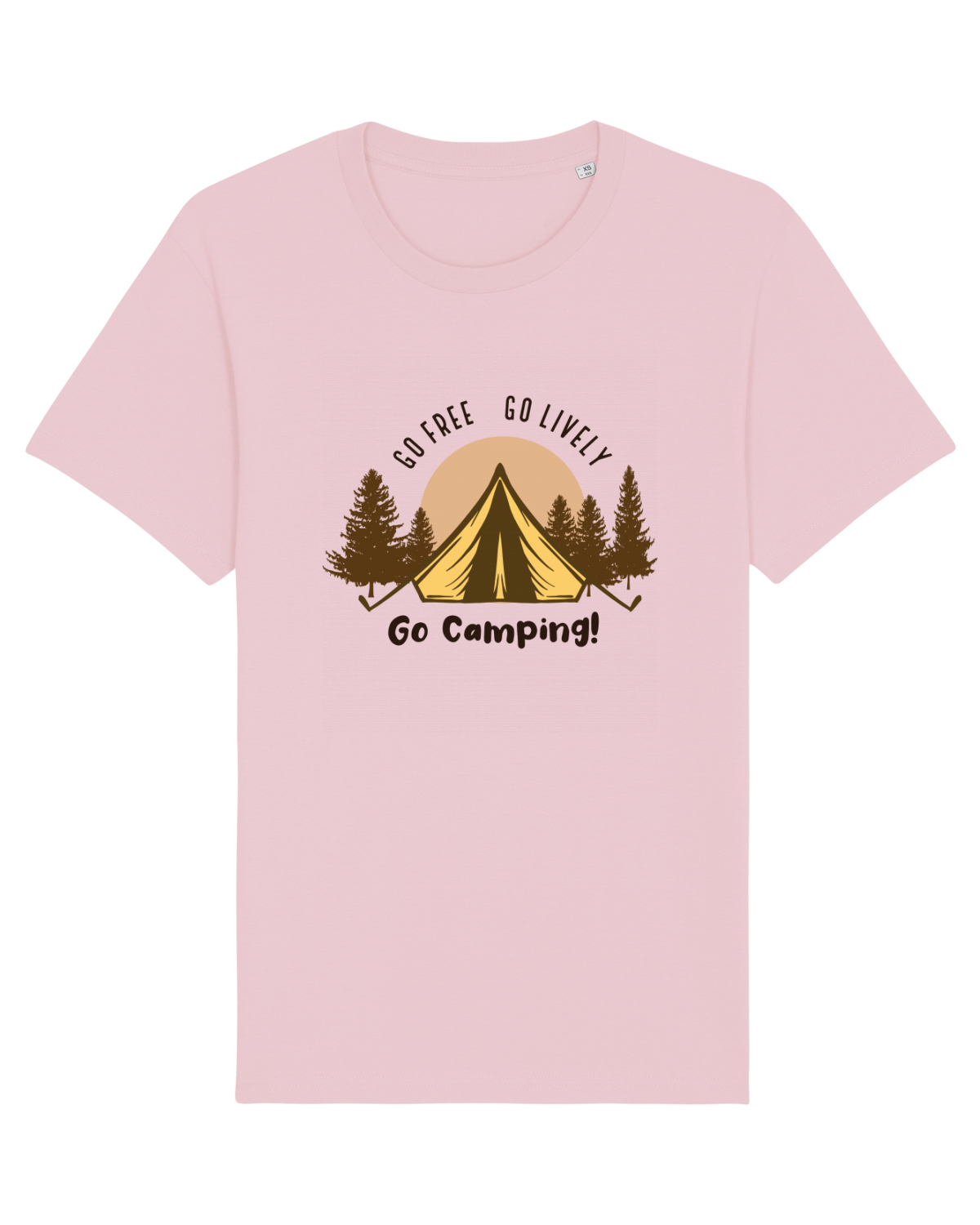 Tricou mânecă scurtă Unisex Rocker Cotton Pink