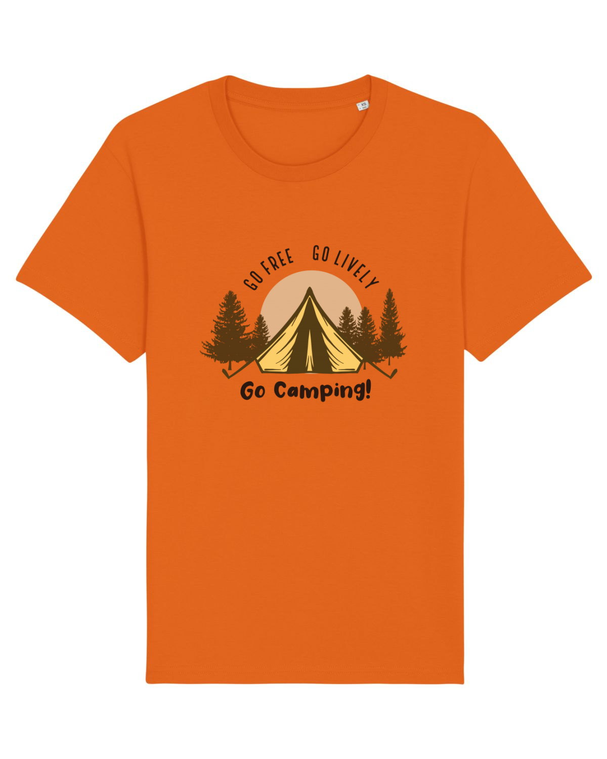 Tricou mânecă scurtă Unisex Rocker Bright Orange