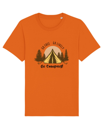 Go Free Go Lively Go Camping! Bright Orange
