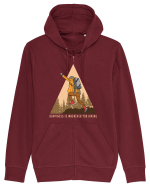 Happinness is Whenever You Hiking Hanorac cu fermoar Unisex Connector