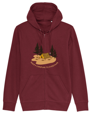 Happy Camping to Everyone Burgundy