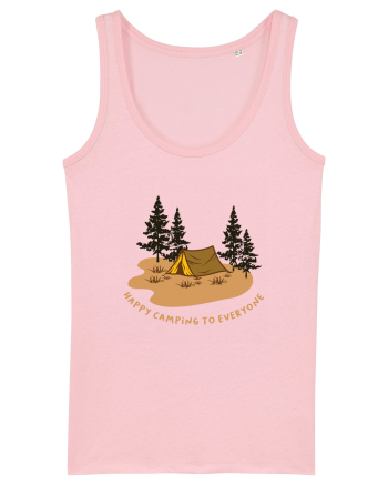 Happy Camping to Everyone Cotton Pink