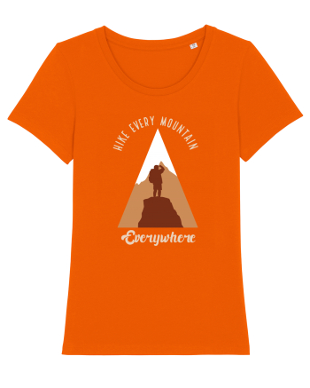 Hike Every Mountain Everywhere Bright Orange