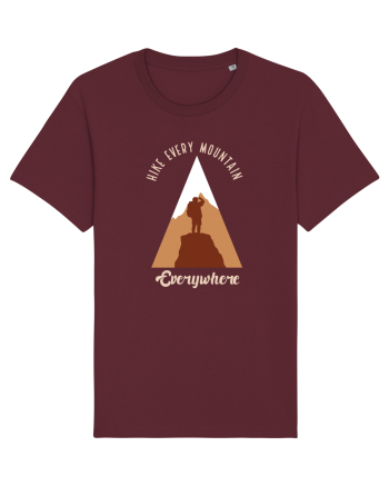 Hike Every Mountain Everywhere Burgundy