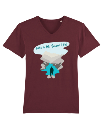 Hike is My Second Life! Burgundy