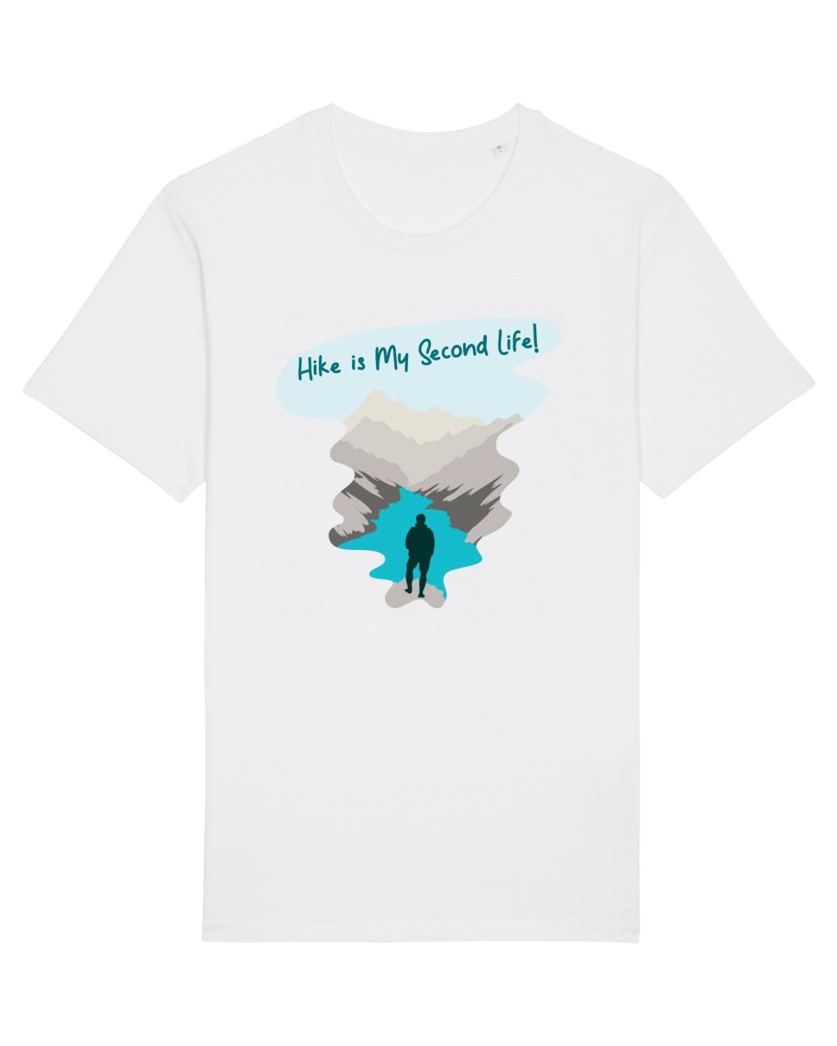 Tricou mânecă scurtă Unisex Rocker White