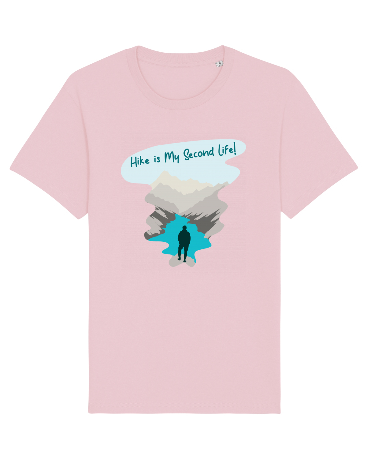Tricou mânecă scurtă Unisex Rocker Cotton Pink