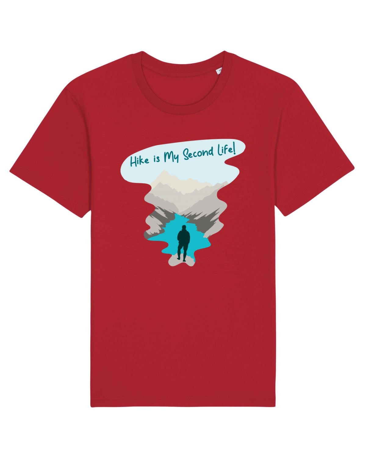 Tricou mânecă scurtă Unisex Rocker Red