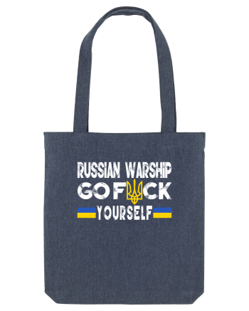 Russian Warship Go Fuck Yourself Russkiy Voyennyy Korabl' Idi Na Khuy Midnight Blue