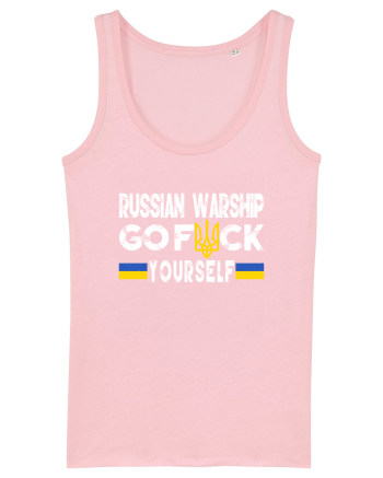 Russian Warship Go Fuck Yourself Russkiy Voyennyy Korabl' Idi Na Khuy Cotton Pink